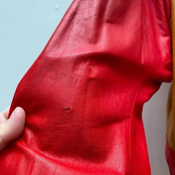 Vintage - Dolman 80’s Oversized Leather Bomber Jacket - Picture 10 of 13